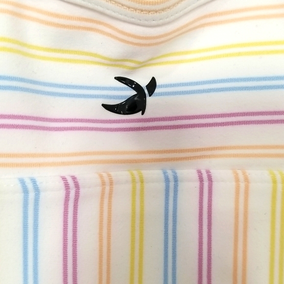 Glyder Premier Bra In White Rainbow Stripe NWT - Picture 4 of 7